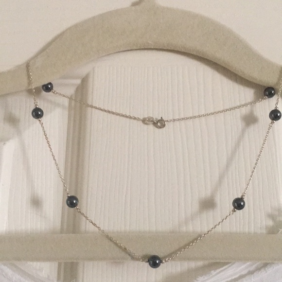 Onyx necklace sterling silver - Picture 5 of 12